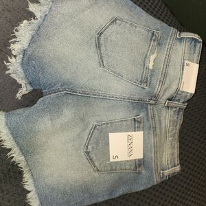 Zenana Outfitters Light Blue Denim Shorts